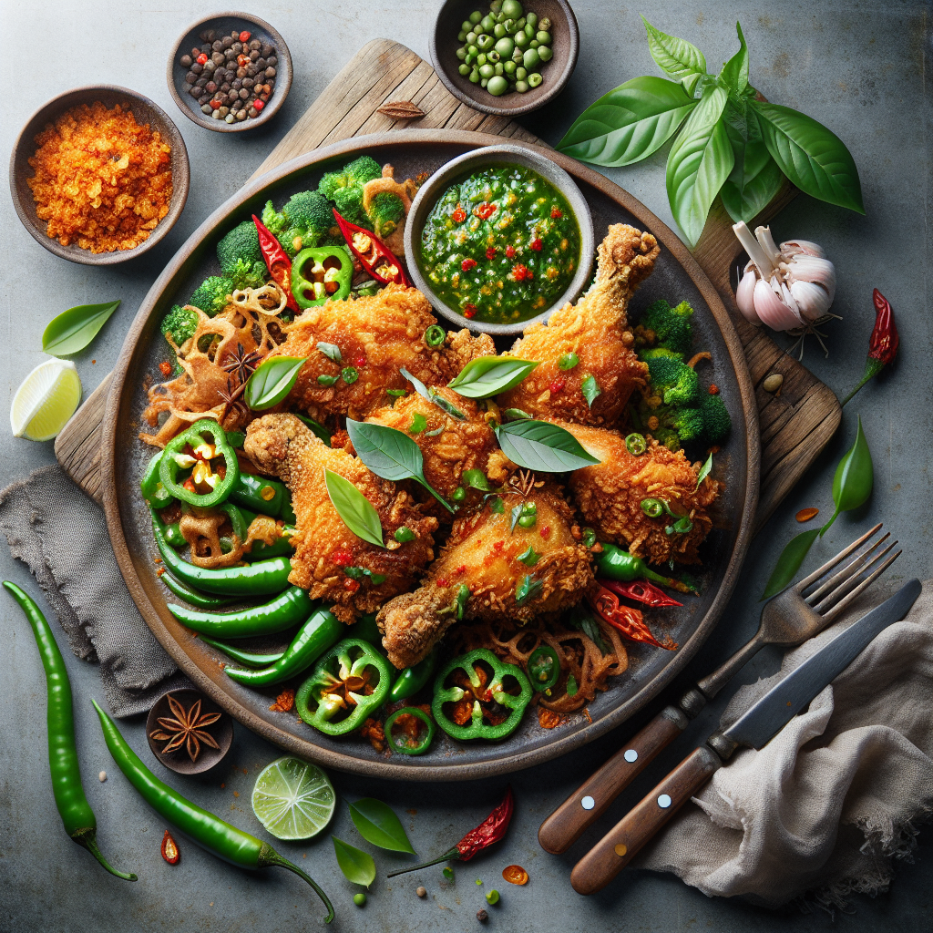 Resep Sambal Ijo Ayam Geprek yang Menggugah Selera